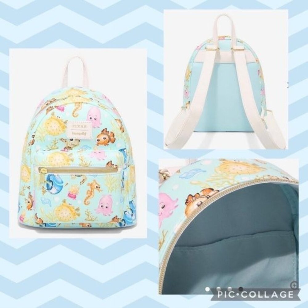 Loungefly Disney Pixar Finding Nemo Collage Mini Backpack - Picture 2 of 10